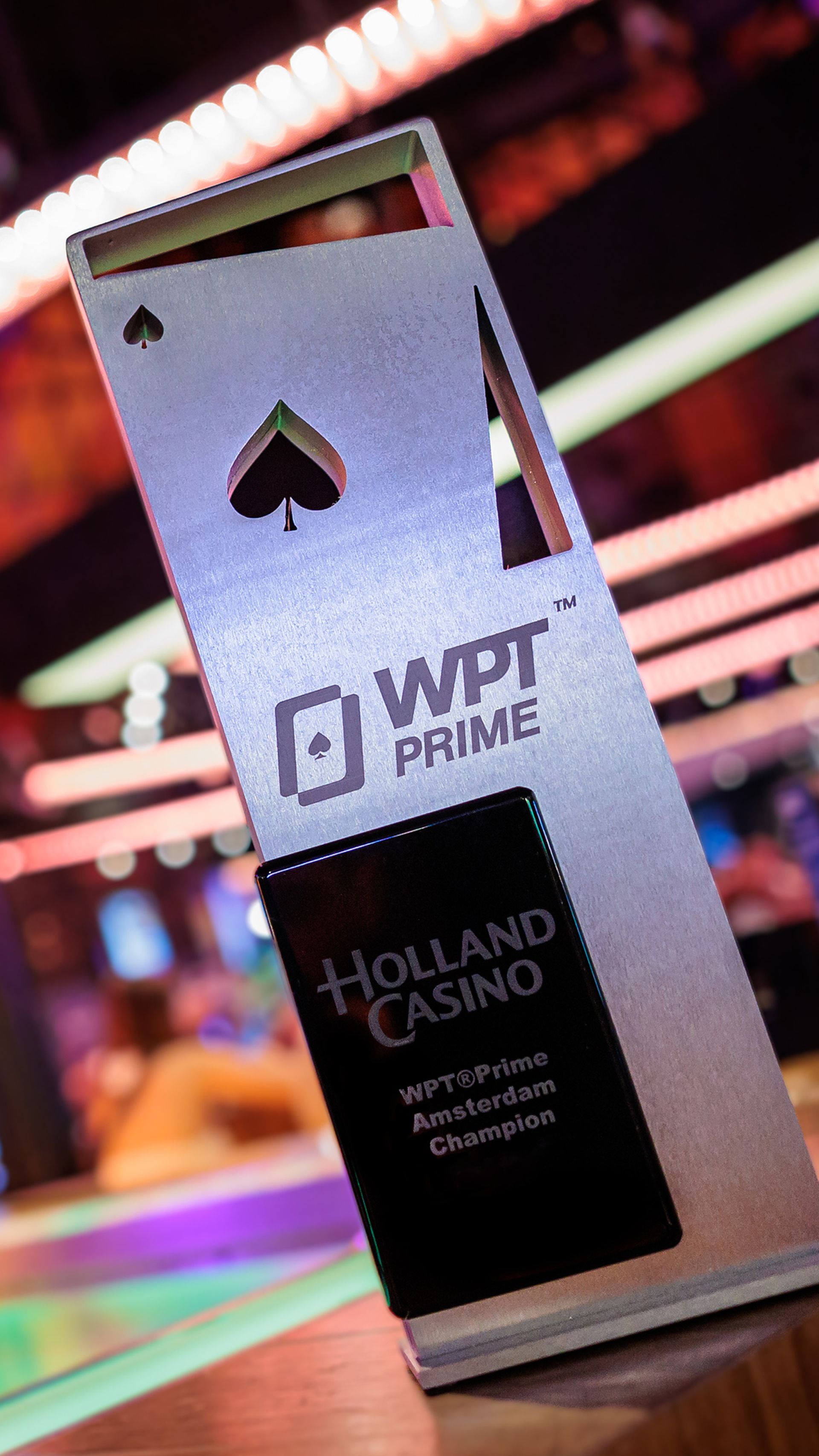 WPT PRIME Amsterdam award