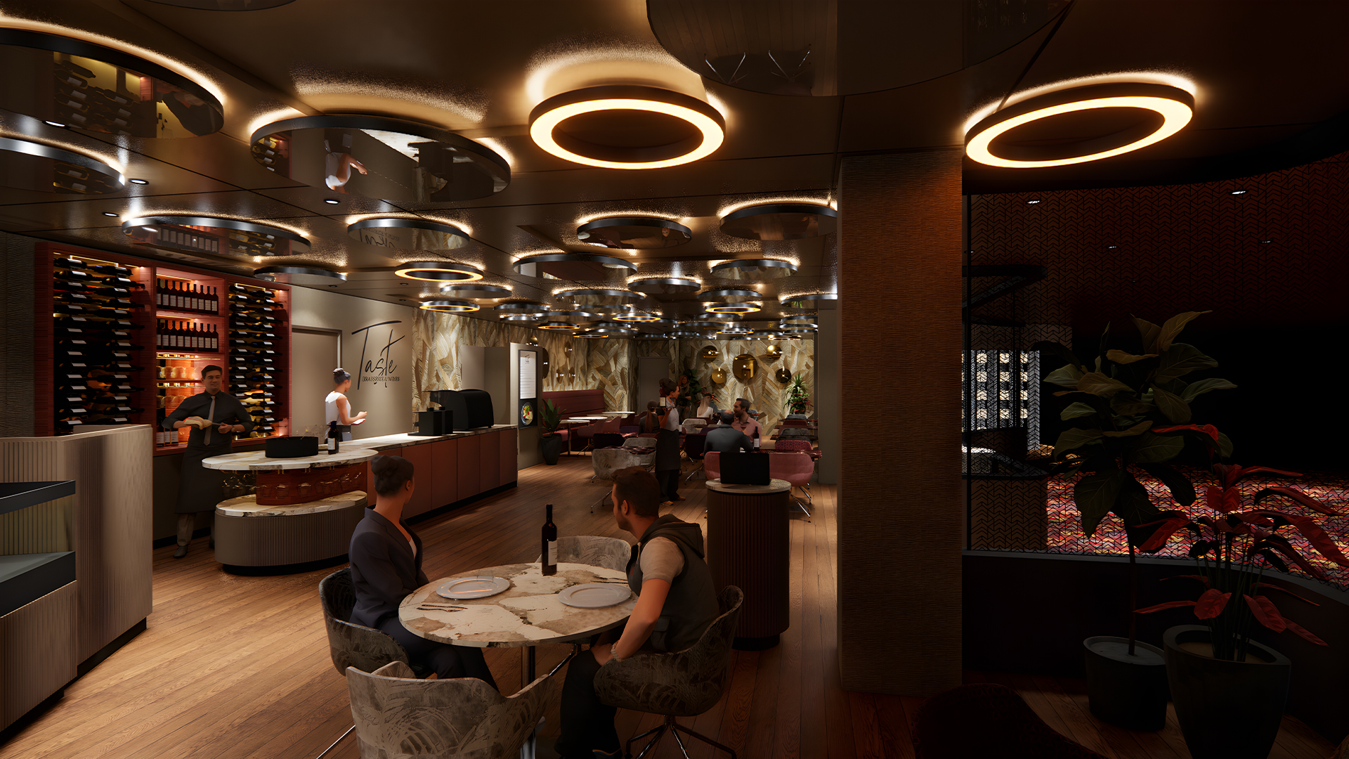 Impressie van brasserie Taste na de verbouwing